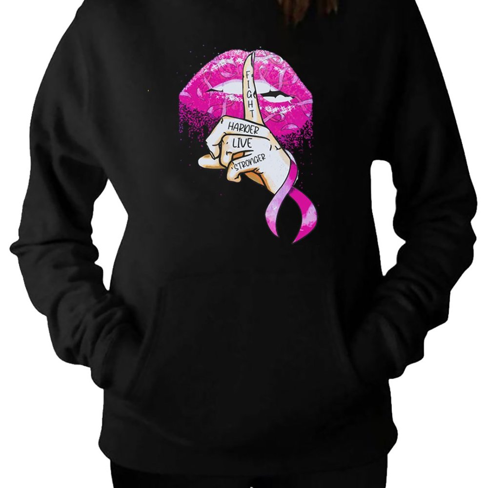 Lip Kiss 'Shhh' - Unisex Hoodie